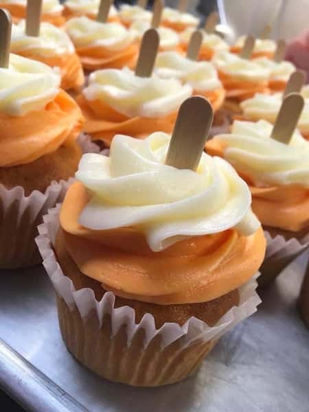 *Dozen Orange Creamsicle Cupcakes*