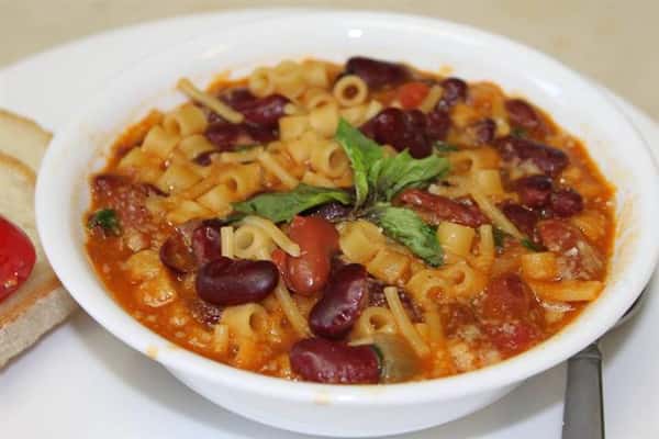 Pasta and bean stew
