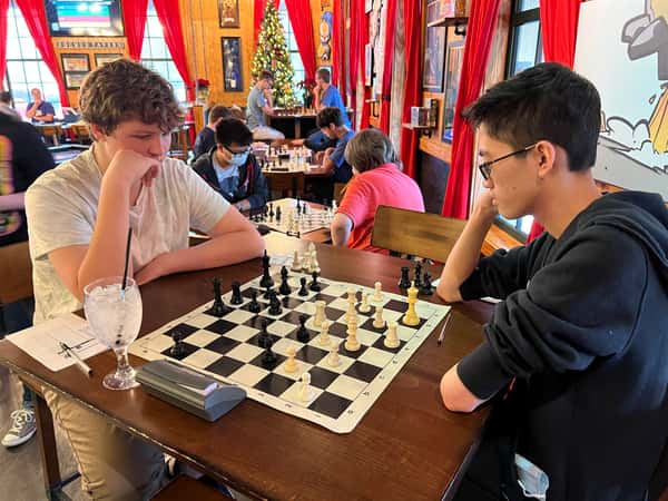 guests playing chess