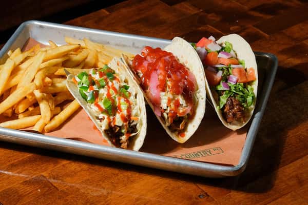 3 tacos