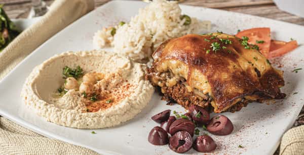 Meat Mousaka Plate