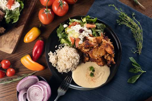 Chicken shawarma plate Dinner