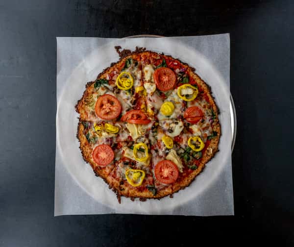 Tree Hugger Pizza on Cauliflower