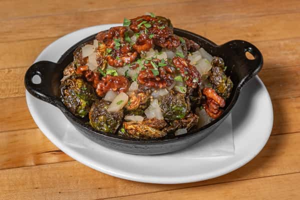 Cast Iron Roasted Brussels Sprouts