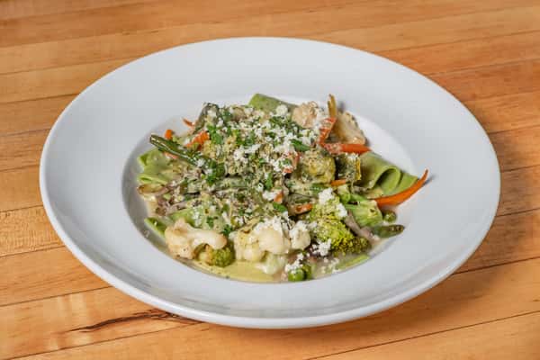 Farmer's Market Vegetables & Herb Pappardelle Pasta
