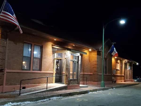 exterior at night