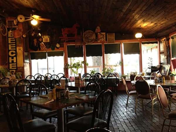 chairs and tables inside