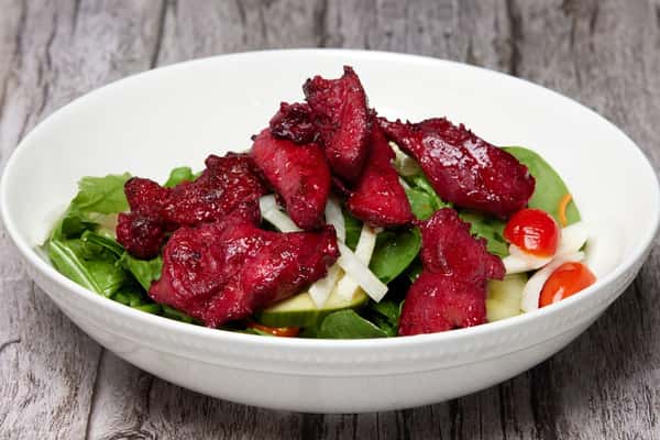TOMATO PIPINO SALAD WITH CHICKEN