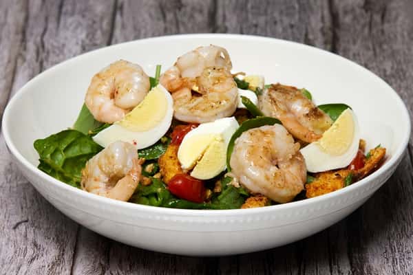 PINOY SALTED EGG SALAD WITH SHRIMPS