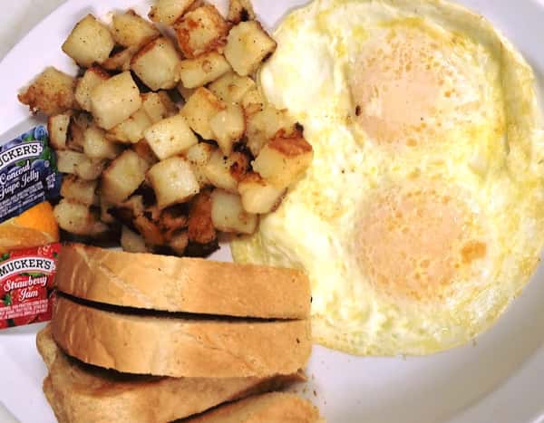 Eggs and toast