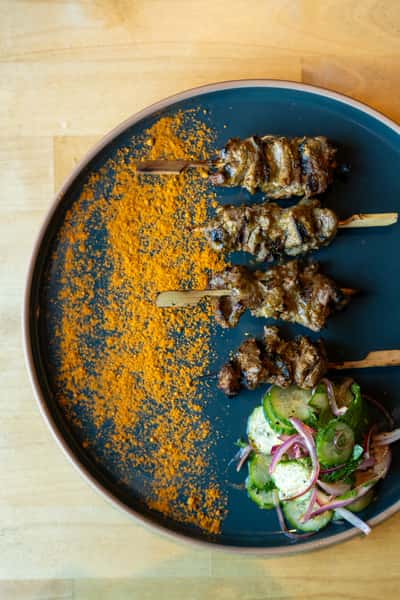 Suya Grilled Lamb Skewers