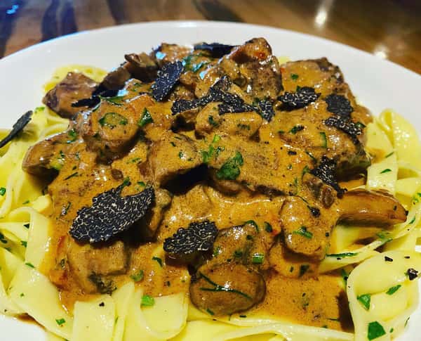 Beef Stroganoff with fresh shaved winter truffle is back to tonight