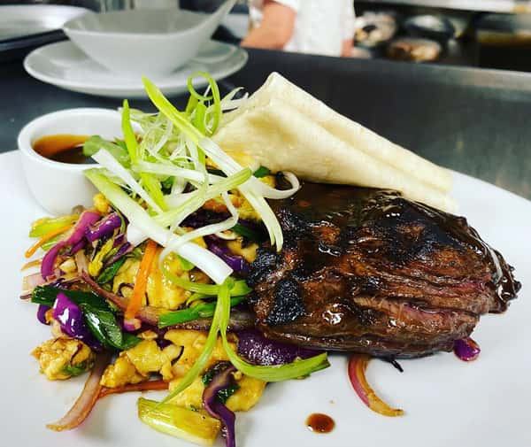 So popular last week that we brought it back. Deconstructed Moo Shu Beef.