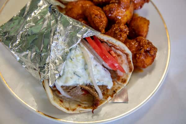 2. Gyro & 10 Premium Chicken Boneless / 5 Wings & Drink