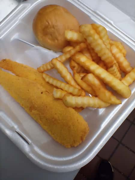 1) Two Pieces of Fried Flounder - Main - New Orleans Cajun Seafood