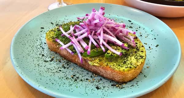 Avocado, Radish, Furikake