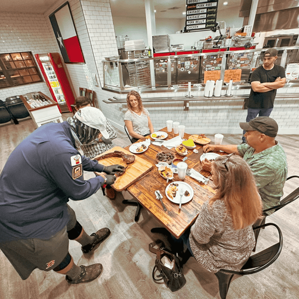 table side brisket carving