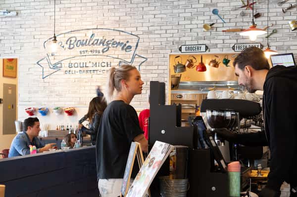 customer ordering from the counter