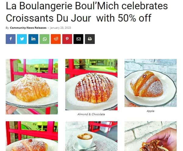Croissant Week Promotional Croissants