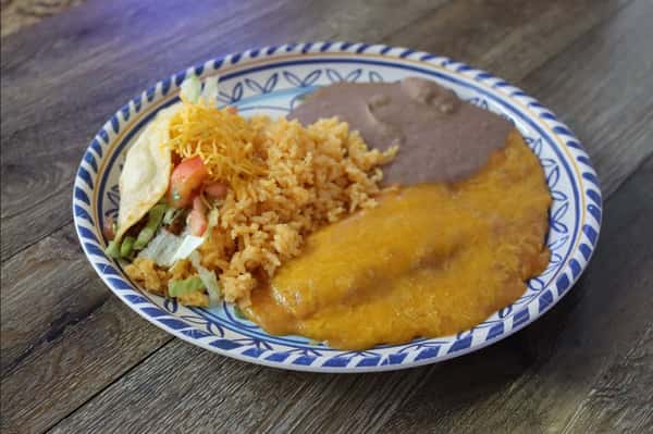 #2 Enchiladas & Crispy Taco