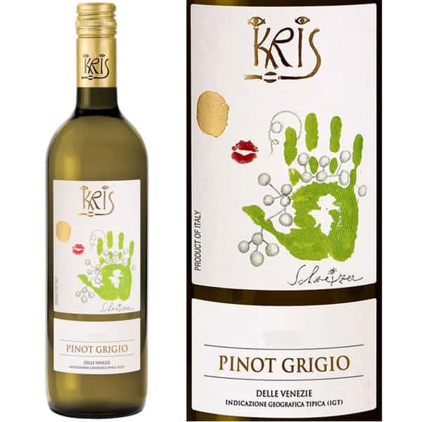 Bottle of Kris Pinot Grigio
