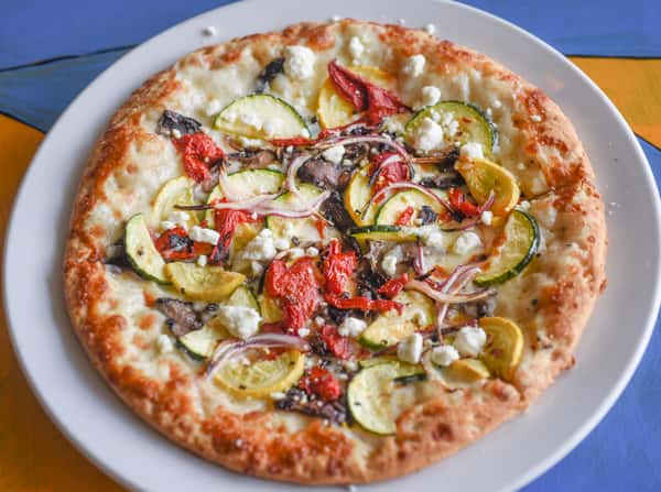 14" Goat Cheese Vegetable Pizza