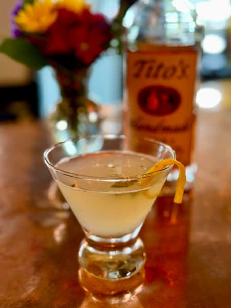 Lemon Basil Martini