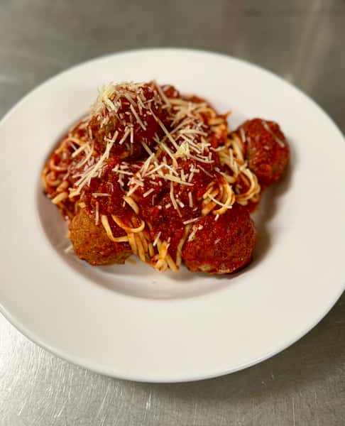 Large Linguine & Meatballs