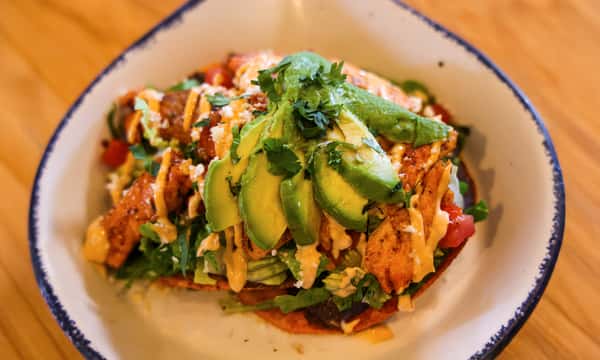 Blackened Salmon Tostada