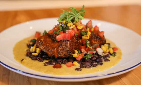 Ancho Cumin Crusted Salmon