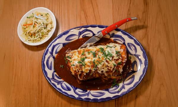 Smothered Mole Burrito
