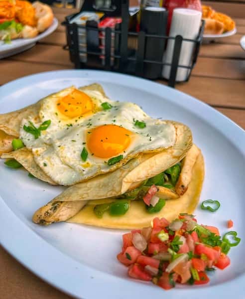 Chicken Fajita Crepes