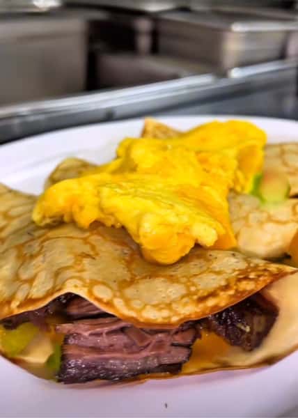 Beef Short Rib Crepes