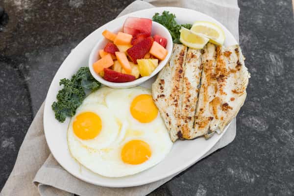 trout and eggs