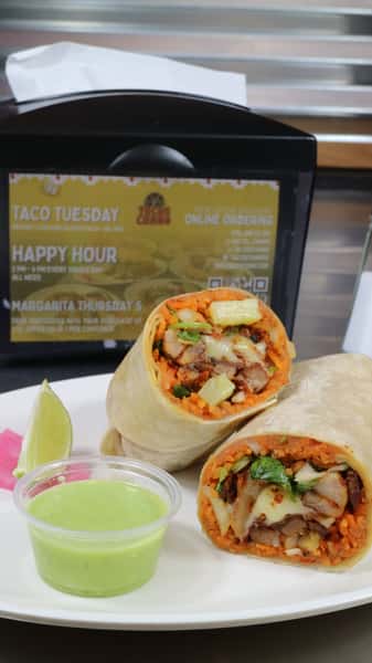 Lunch Burrito Pastor