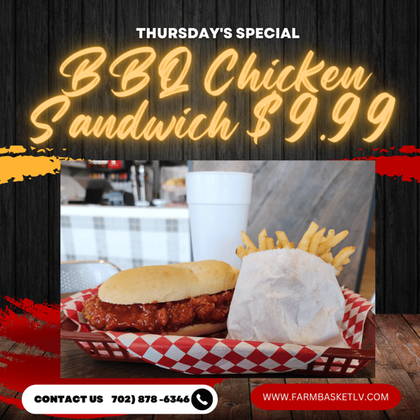 BBQ Chicken Chicken Available THURSDAY ONLY
