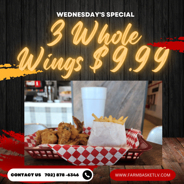 Wing Werdnesday Special Availble WEDNESDAY ONLY