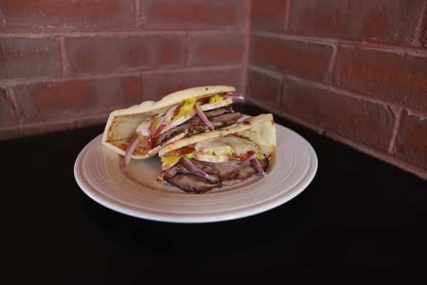 Spicy Roast Beef Naan