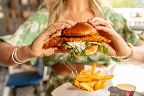 Crispy Hogfish Sandwich