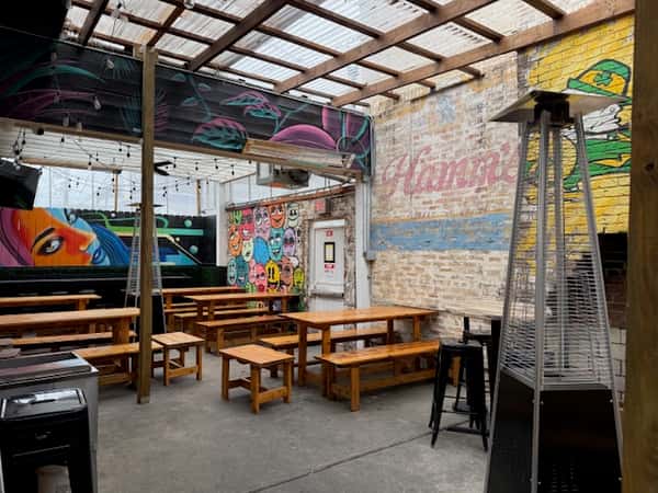 Right side of patio