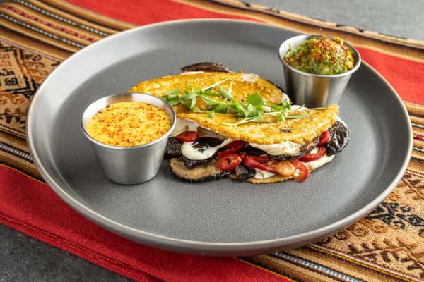 Shiitake Saltado Quesadillas