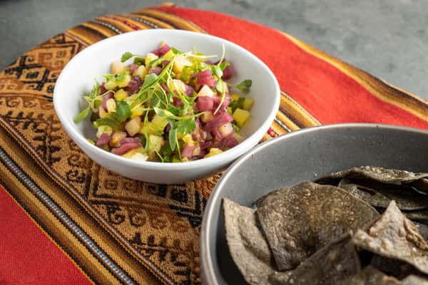 Chips & Mango (or Pineapple) Salsa