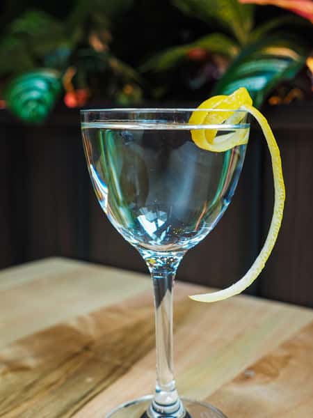 drink with a lemon twist