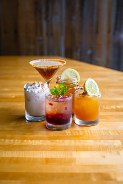Four specialty cocktails