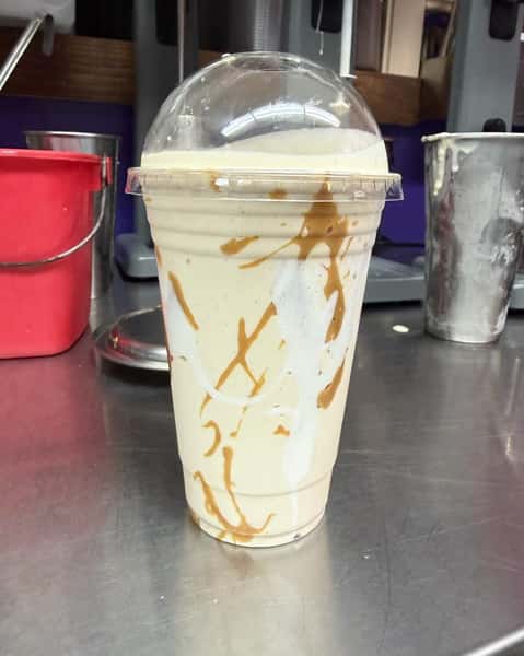Milkshake with syrup