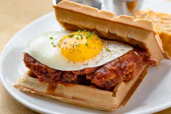 Waffle fried Chicken Sandwich