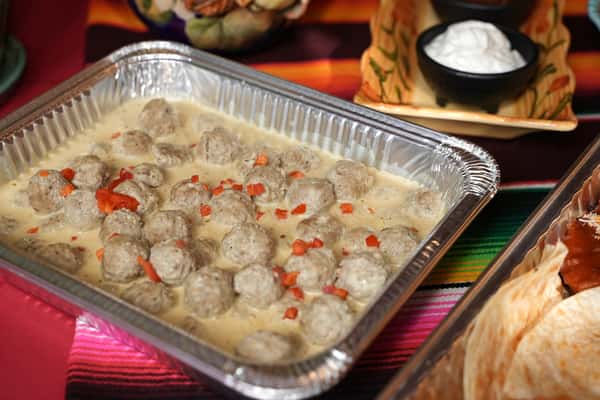 Game Day Creamy Chipotle Albondigas