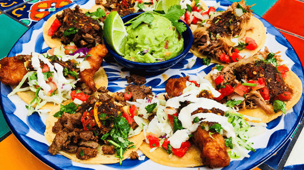 Fiesta taco plate