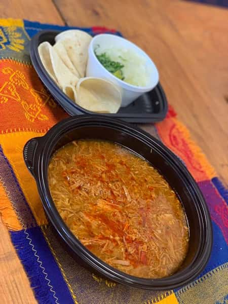 Spicy chicken tortilla soup