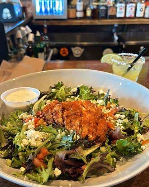 Fried Buffalo Chicken Salad